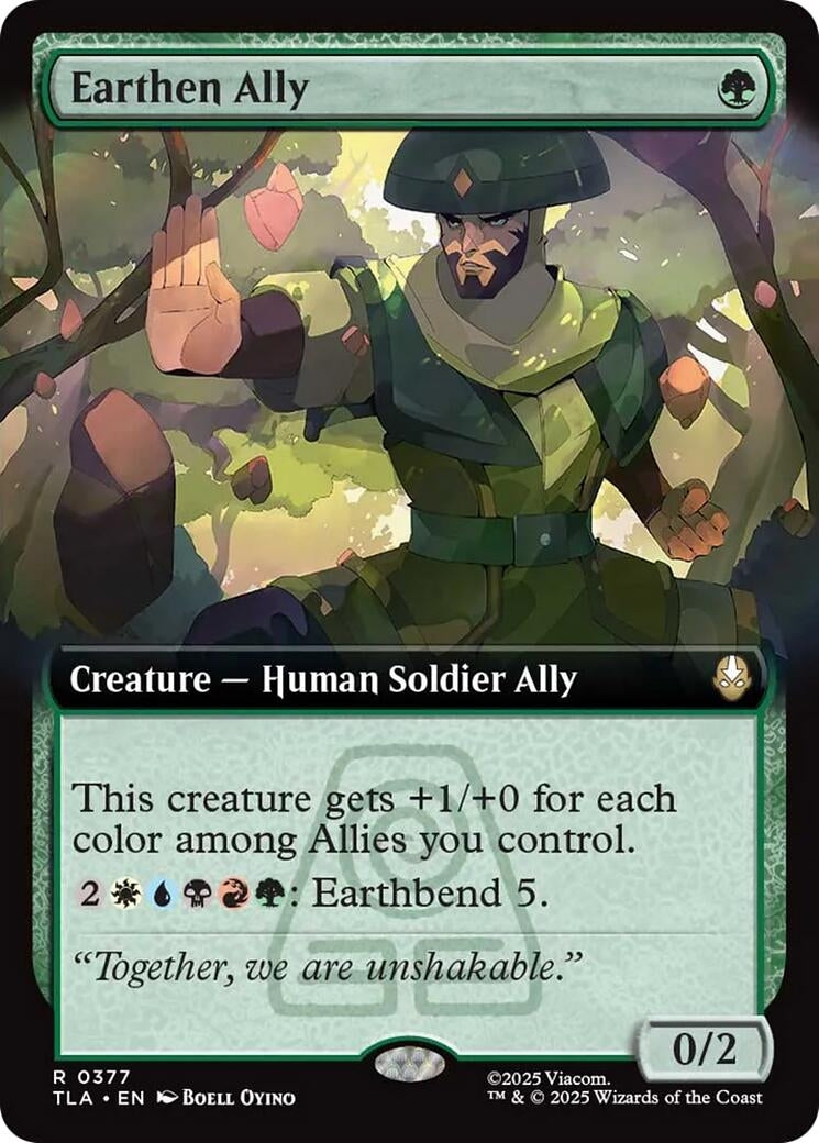 Image for Earthen Ally (Extended Art) (377) (TLA) - Magic: The Gathering