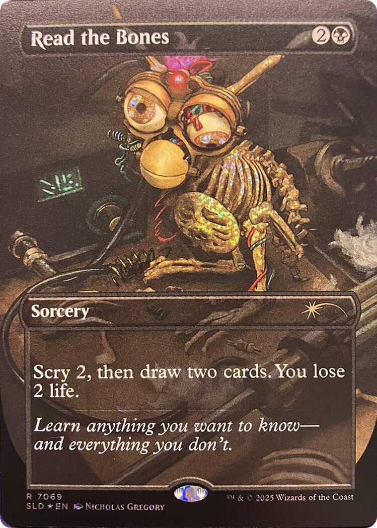 Image for Read the Bones (Confetti Foil) (7069) (SLD) - Magic: The Gathering