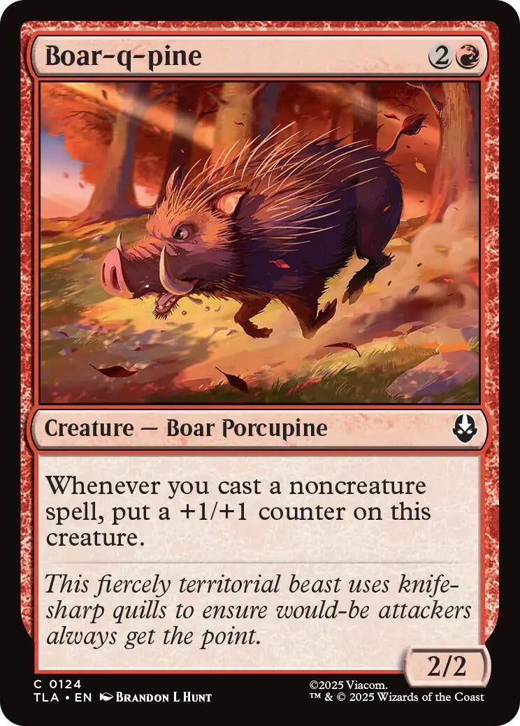 Image for Boar-q-pine (124) (TLA) - Magic: The Gathering