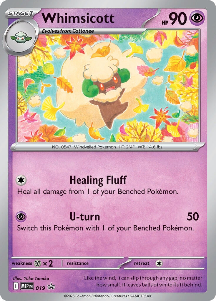 Image for Whimsicott (Cosmos Holo) (019) (MEP) - Pokemon