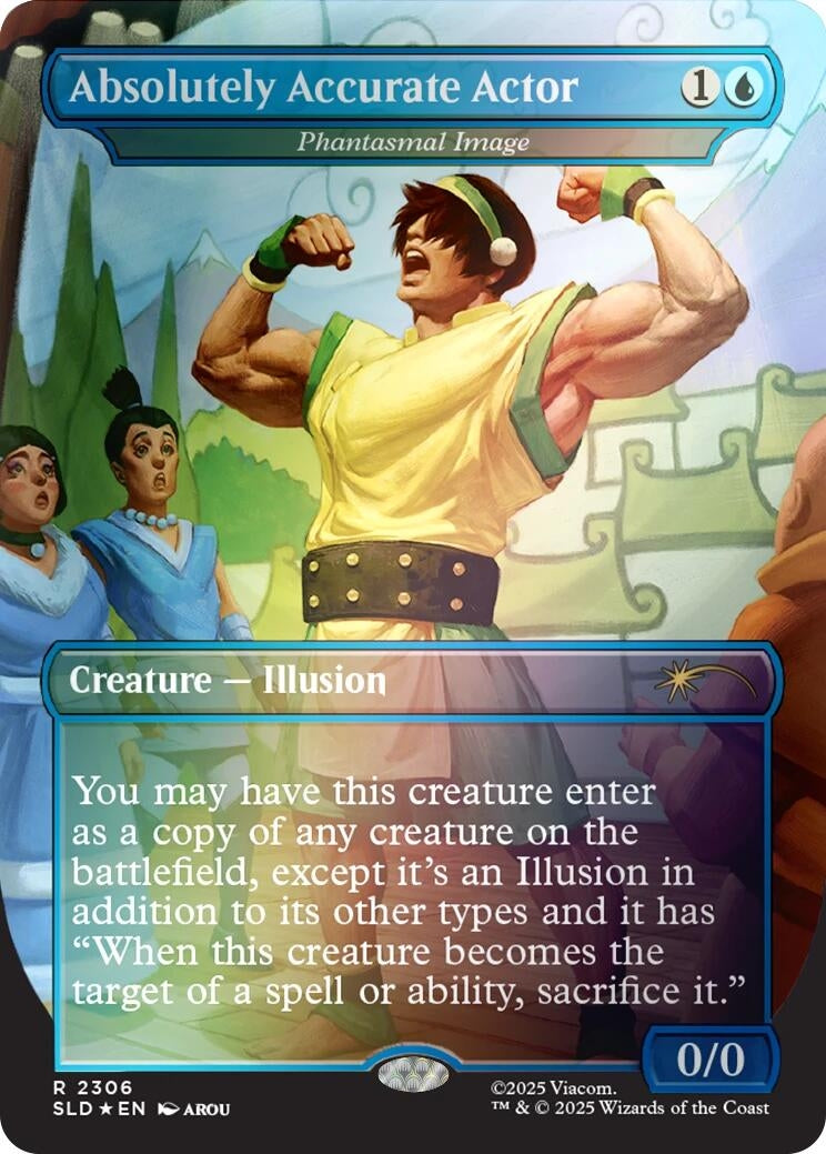 Image for Absolutely Accurate Actor - Phantasmal Image (Rainbow Foil) (2306) (SLD) - Magic: The Gathering