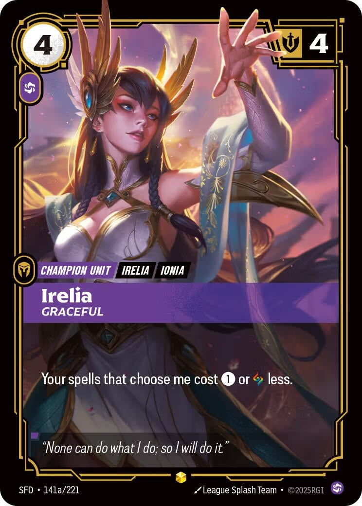 Irelia - Graceful (Alternate Art) (141a/221) (SPF)