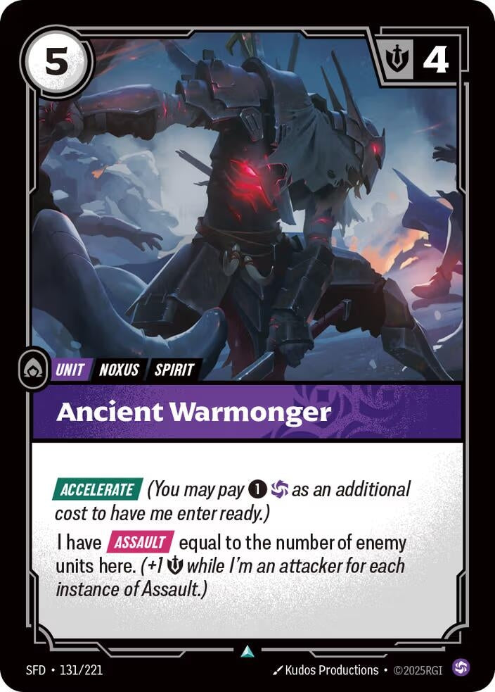Ancient Warmonger (131/221) (SPF)