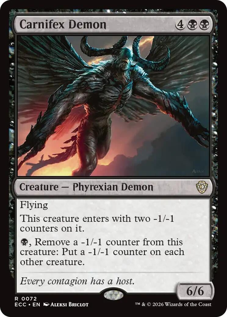Image for Carnifex Demon (72) - Magic: The Gathering