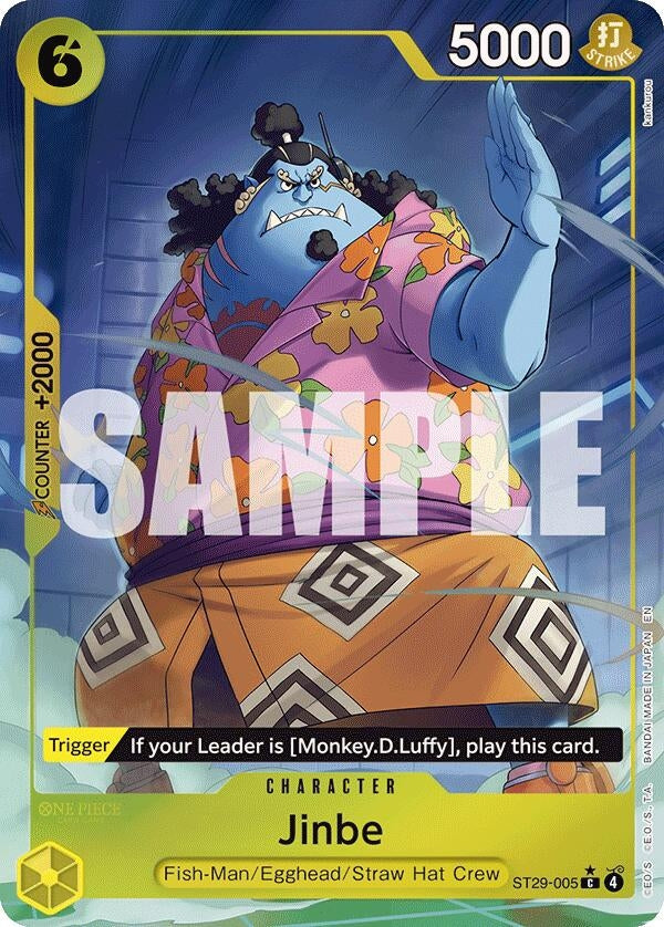 Image for Jinbe (Full Art) (ST29-005) (ST-29) - One Piece Card Game