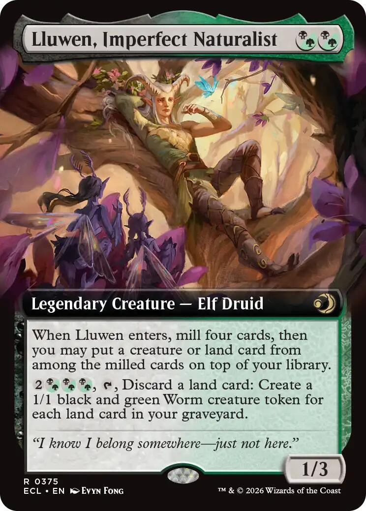 Lluwen, Imperfect Naturalist (Extended Art) (375) (ECL)