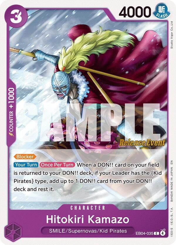Image for Hitokiri Kamazo (EB04-035) (OP14 RE) - One Piece Card Game
