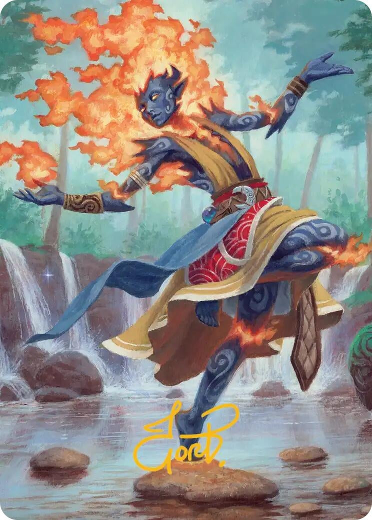 Image for Ashling, Rekindled Art Card (16/54) (Gold-Stamped Signature) (16) - Magic: The Gathering