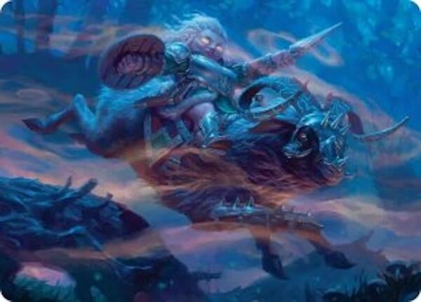 Image for Bristlebane Outrider Art Card (18) - Magic: The Gathering