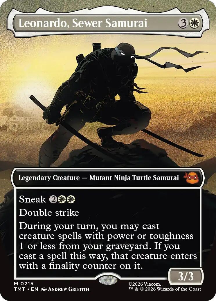 Leonardo, Sewer Samurai (Borderless) (215) (TMT)