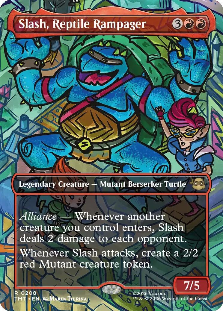 Slash, Reptile Rampager (Borderless) (208) (TMT)