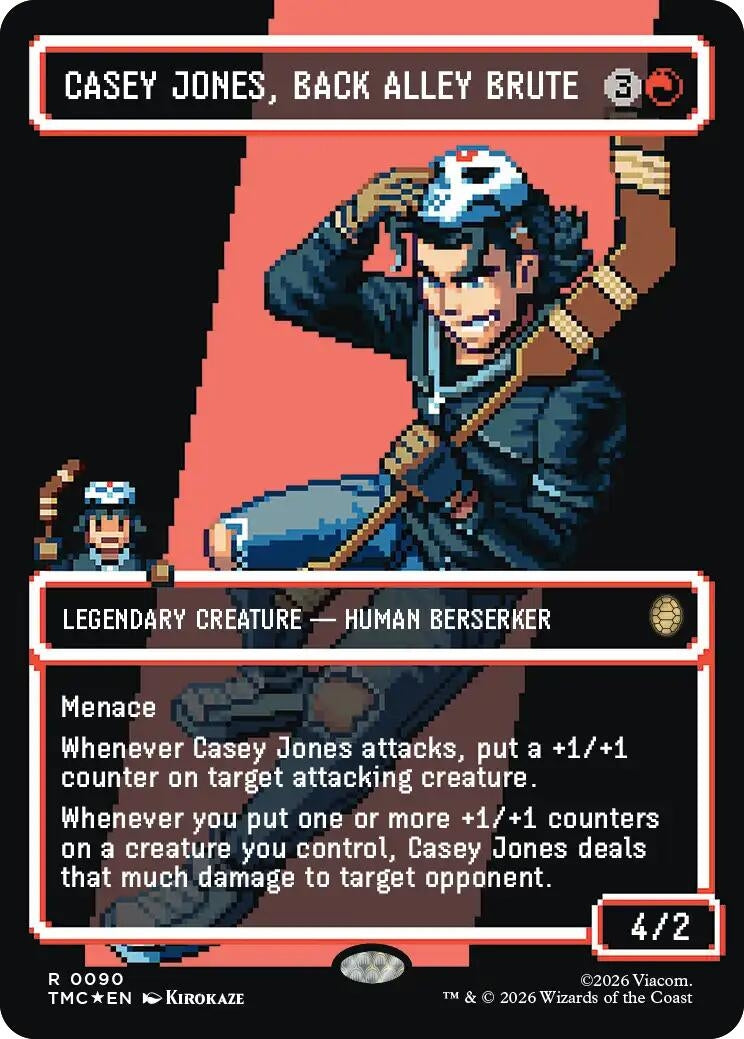 Casey Jones, Back Alley Brute (Borderless) (Surge Foil) (90) (TMC)