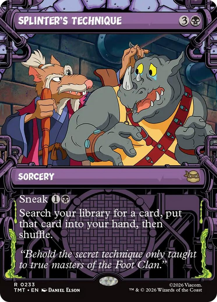 Splinter's Technique (Showcase) (233) (TMT)