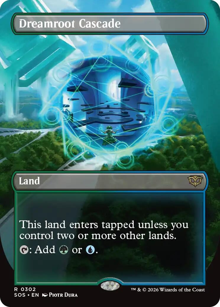 Image for Dreamroot Cascade (Borderless) (302) (SOS) - Magic: The Gathering