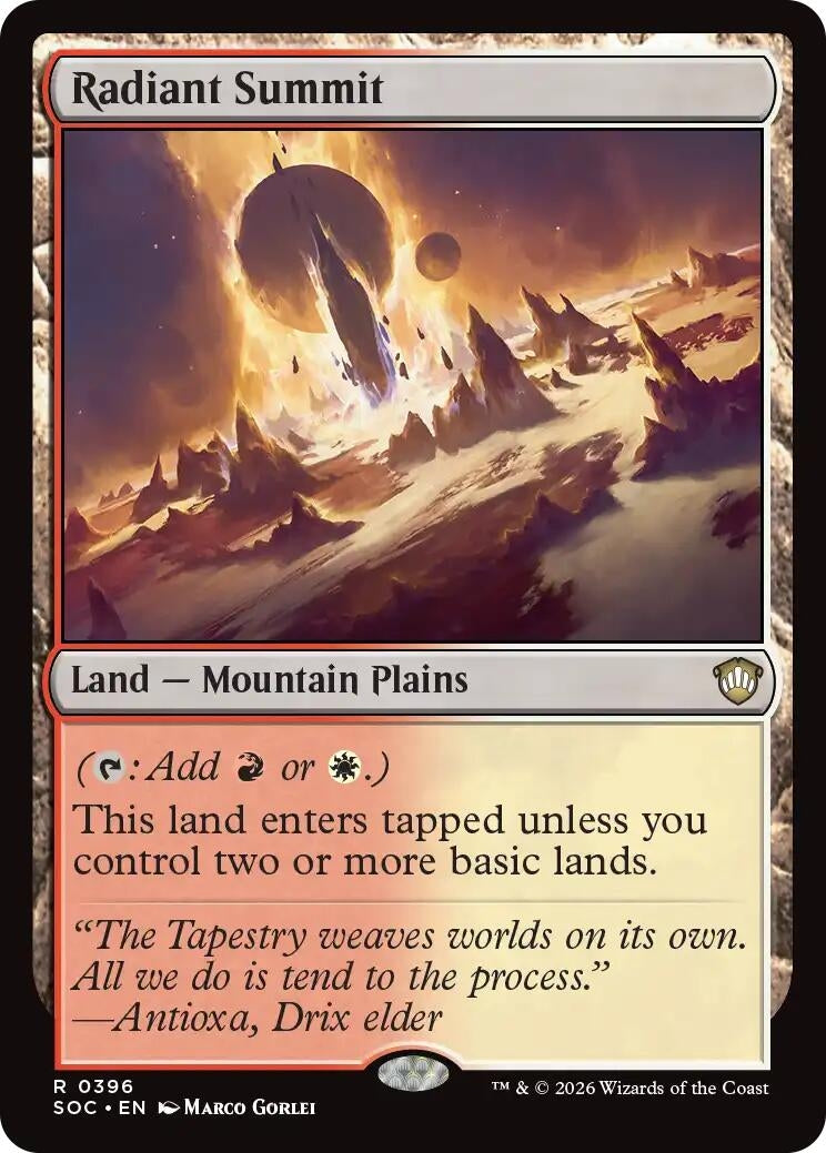 Image for Radiant Summit (396) (SOC) - Magic: The Gathering