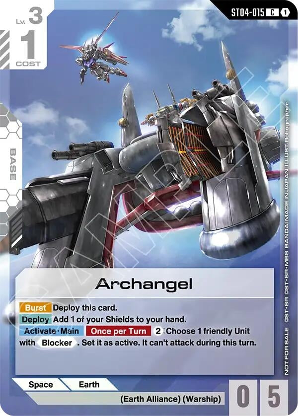 Image for Archangel (Store Tournament Participant Pack 04) (ST04-015) (GCG-PR) - Gundam Card Game