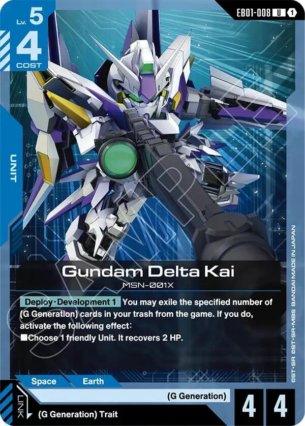 Image for Gundam Delta Kai (EB01-008) (EB01) - Gundam Card Game