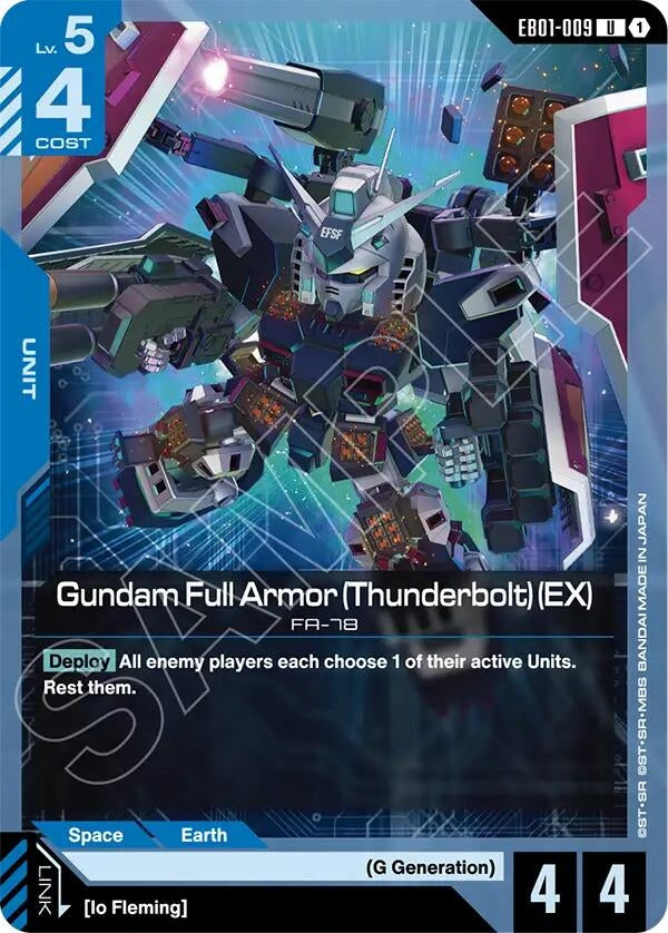 Image for Gundam Full Armor (Thunderbolt) (EX) (EB01-009) (EB01) - Gundam Card Game