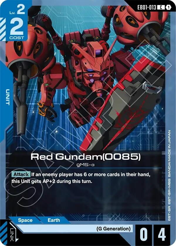 Image for Red Gundam(0085) (EB01-013) (EB01) - Gundam Card Game