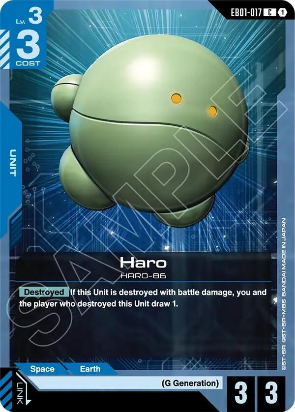 Image for Haro (EB01-017) (EB01) - Gundam Card Game