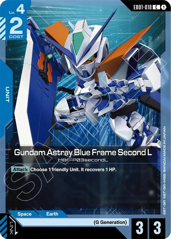 Image for Gundam Astray Blue Frame Second L (EB01-018) (EB01) - Gundam Card Game