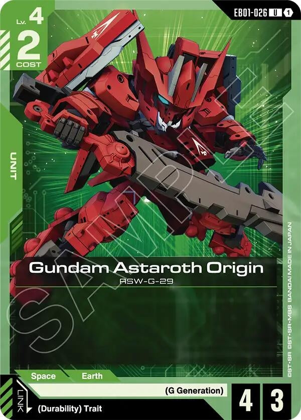 Image for Gundam Astaroth Origin (EB01-026) (EB01) - Gundam Card Game