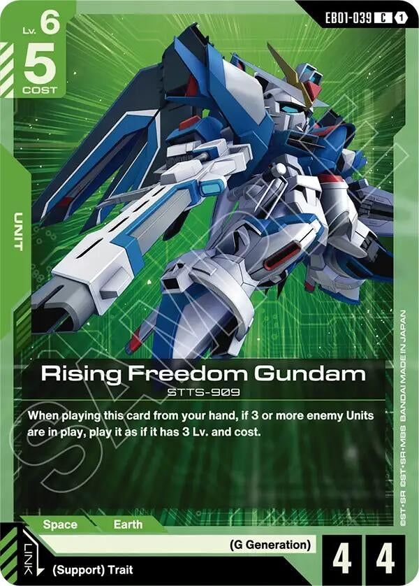 Image for Rising Freedom Gundam (EB01-039) (EB01) - Gundam Card Game