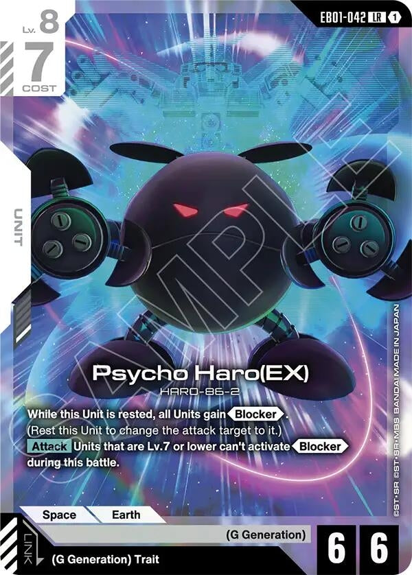Image for Psycho Haro (EX) (EB01-042) (EB01) - Gundam Card Game