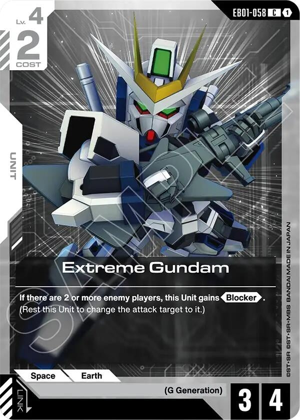Image for Extreme Gundam (EB01-058) (EB01) - Gundam Card Game