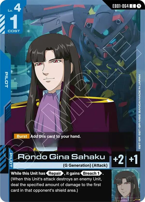 Image for Rondo Gina Sahaku (EB01-064) (EB01) - Gundam Card Game