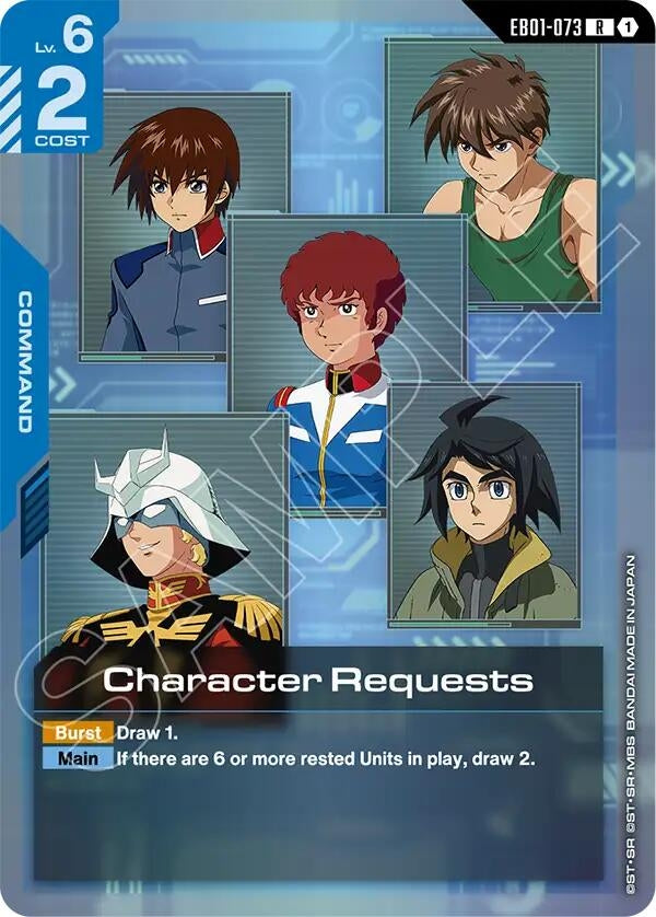 Image for Character Requests (EB01-073) (EB01) - Gundam Card Game