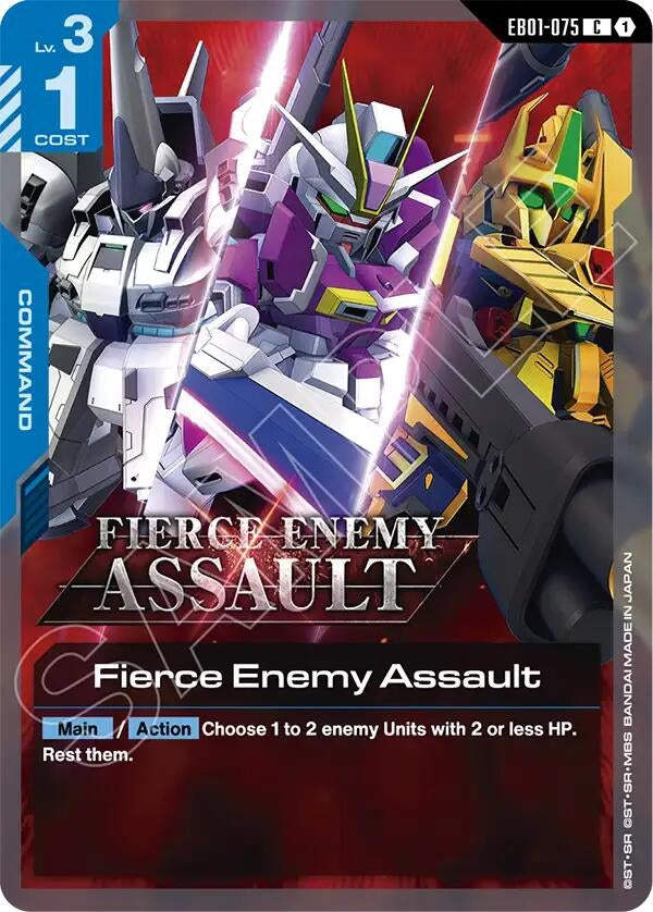 Image for Fierce Enemy Assault (EB01-075) (EB01) - Gundam Card Game