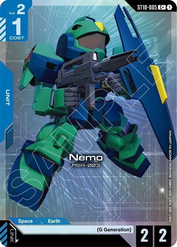 Image for Nemo (C+) (ST10-005) (ST10) - Gundam Card Game