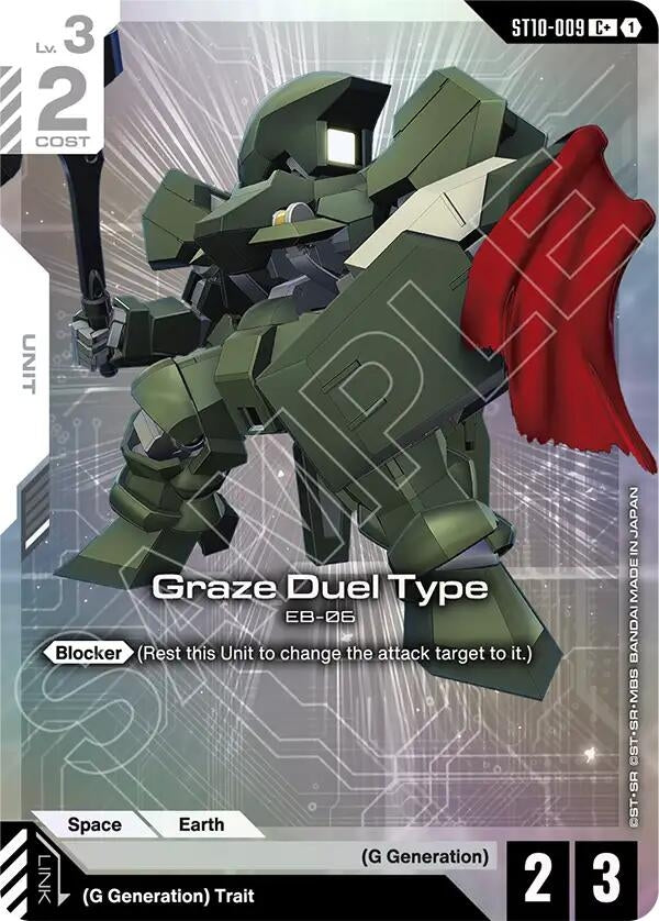 Image for Graze Duel Type (C+) (ST10-009) (ST10) - Gundam Card Game