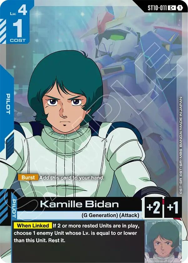 Image for Kamille Bidan (C+) (ST10-011) (ST10) - Gundam Card Game