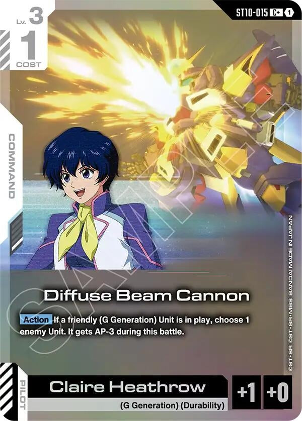 Image for Diffuse Beam Cannon (C+) (ST10-015) (ST10) - Gundam Card Game