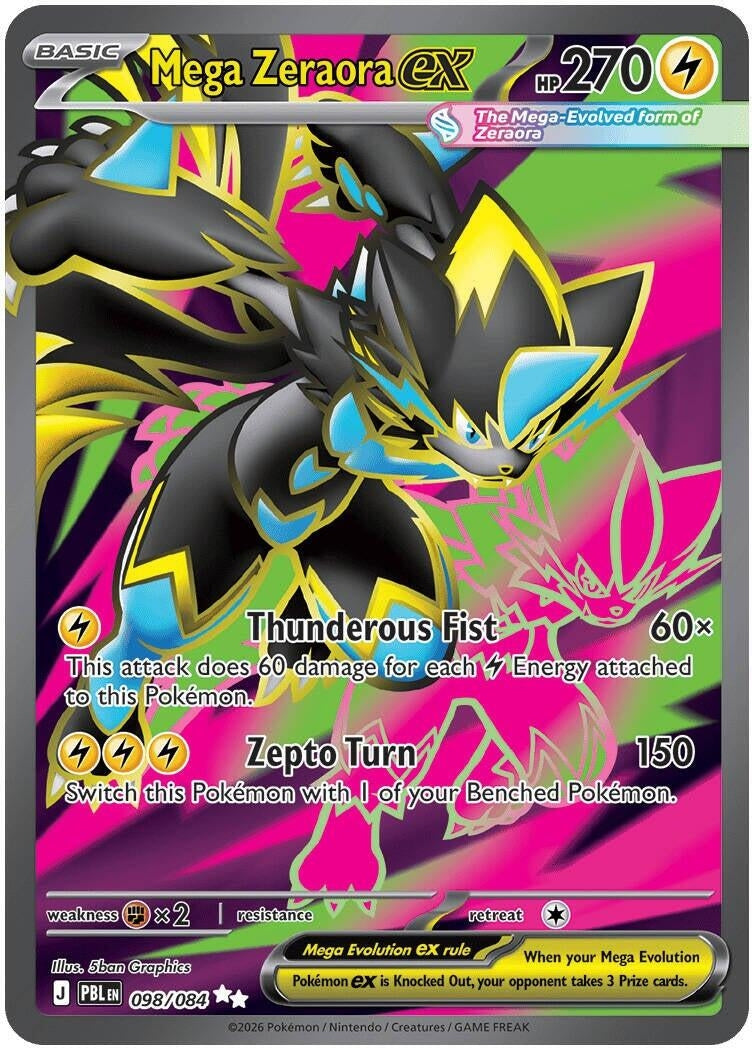 Image for Mega Zeraora ex (098/084) (PBL) - Pokemon