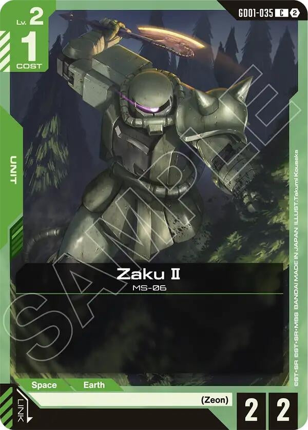 Image for Zaku II (GD01-035) (SC01) - Gundam Card Game
