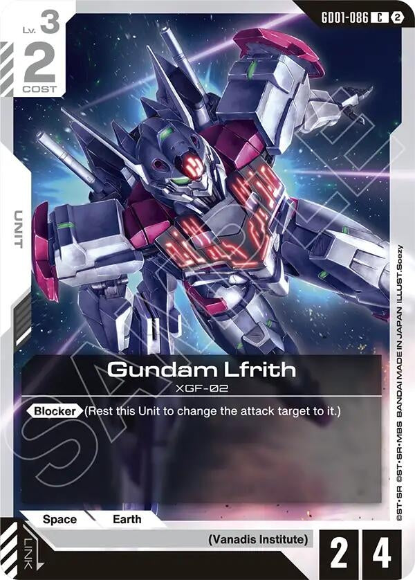 Image for Gundam Lfrith (GD01-086) (SC01) - Gundam Card Game