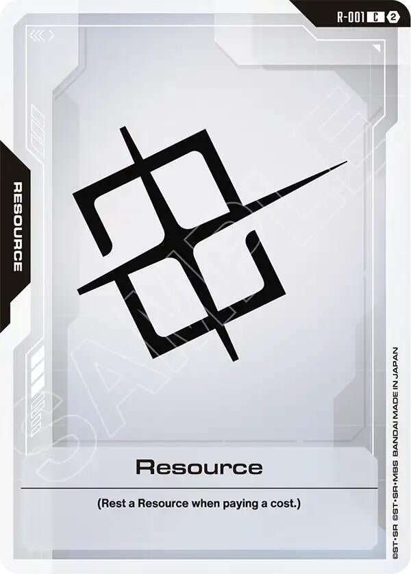 Image for Resource (R-001) (SC01) - Gundam Card Game