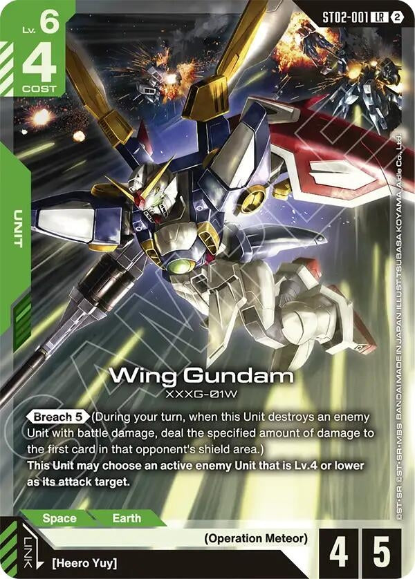 Image for Wing Gundam (ST02-001) (SC01) - Gundam Card Game