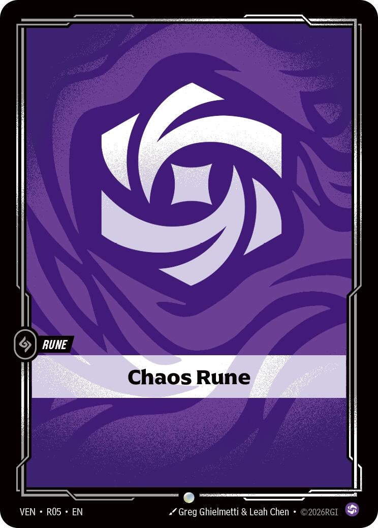 Image for Chaos Rune (R05) (VEN) - Riftbound: League of Legends Trading Card Game