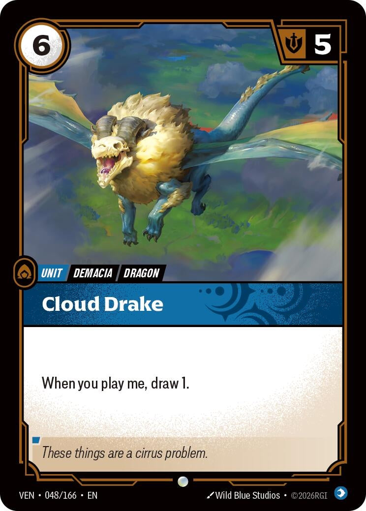 Image for Cloud Drake (048/166) (VEN) - Riftbound: League of Legends Trading Card Game
