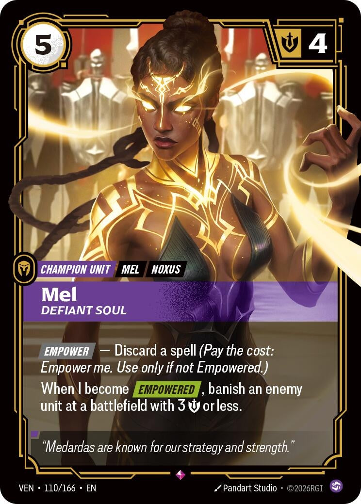 Image for Mel - Defiant Soul (110/166) (VEN) - Riftbound: League of Legends Trading Card Game