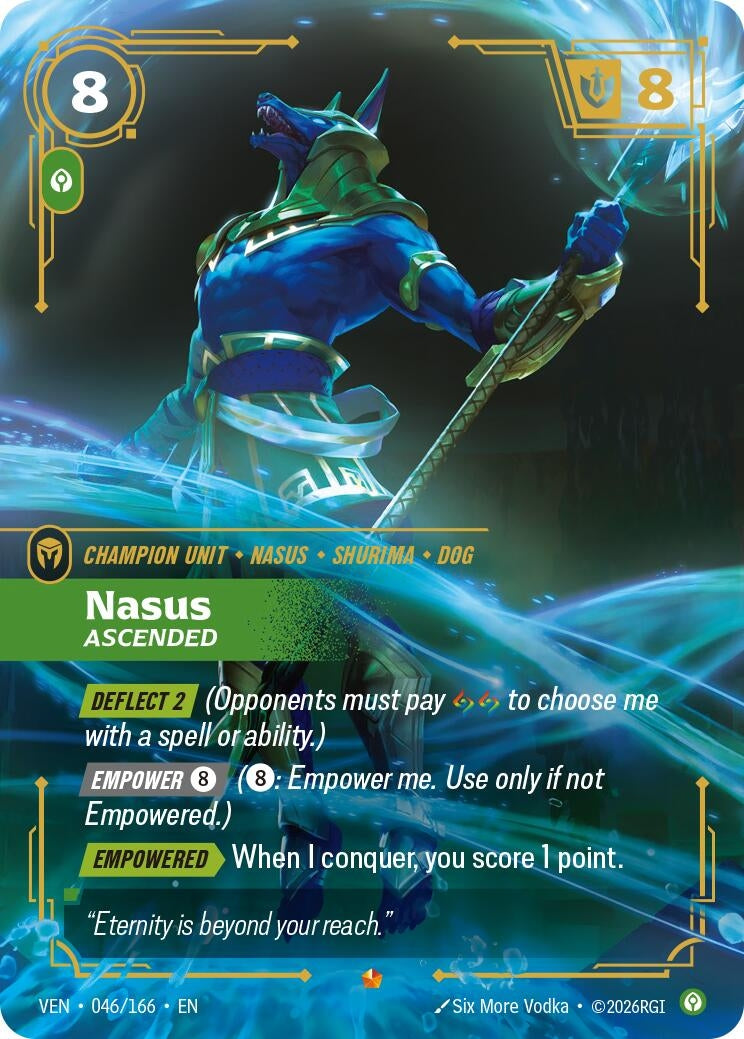 Image for Nasus - Ascended (046/166) (VEN) - Riftbound: League of Legends Trading Card Game