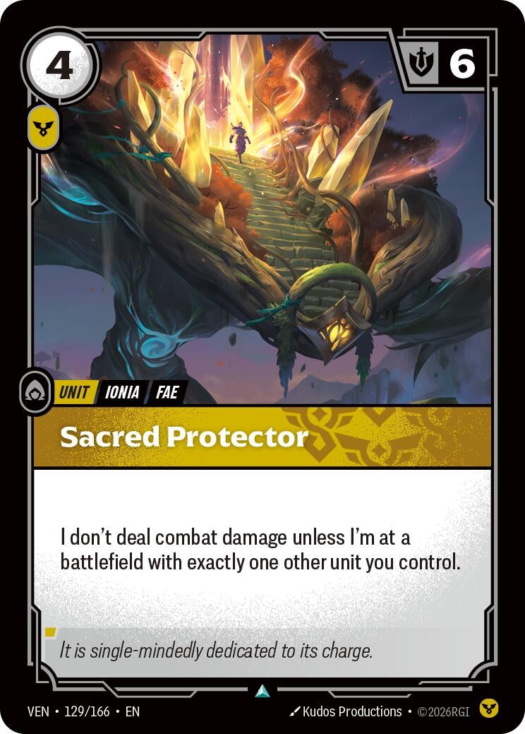 Image for Sacred Protector (129/166) (VEN) - Riftbound: League of Legends Trading Card Game