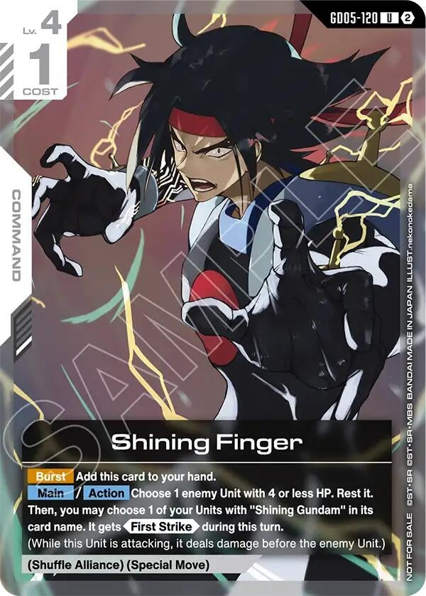 Image for Shining Finger (GD05 Release Event) (GD05-120) (GCG-PR) - Gundam Card Game