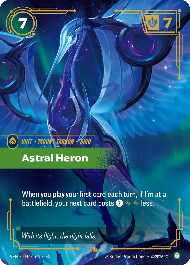 Image for Astral Heron (044/166) (VEN) - Riftbound: League of Legends Trading Card Game