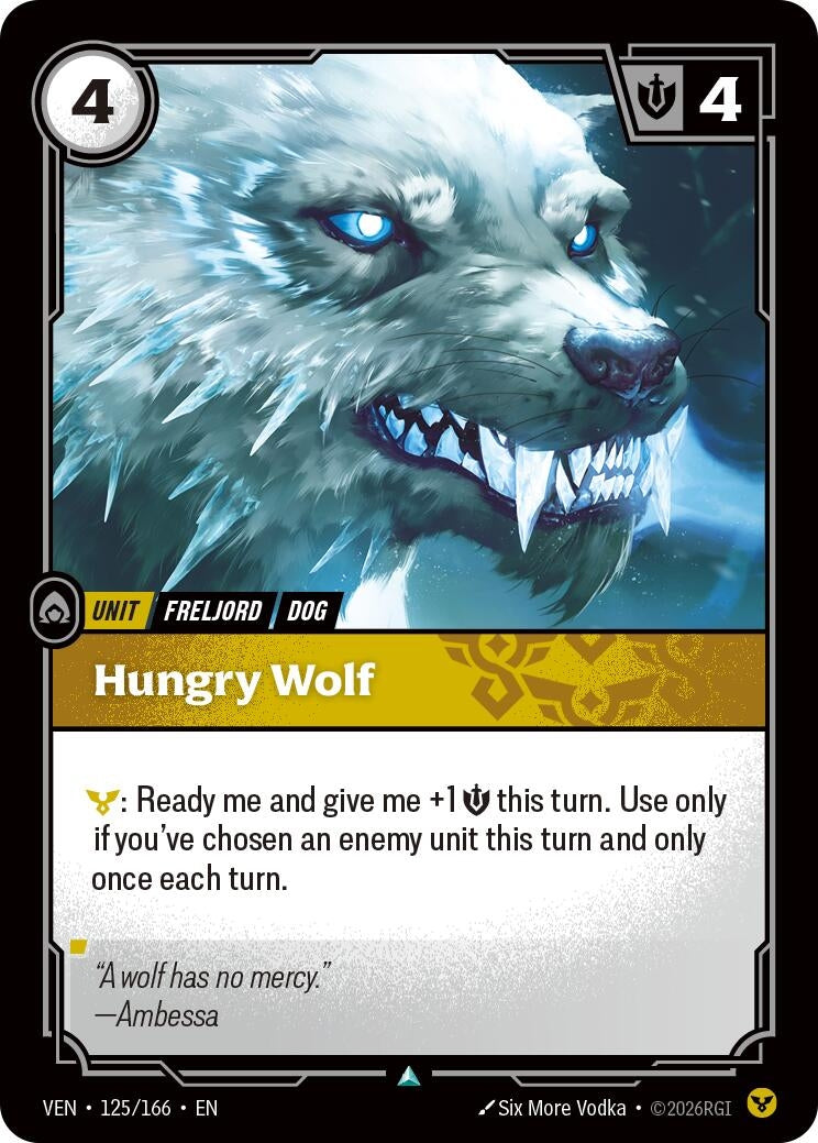 Image for Hungry Wolf (125/166) (VEN) - Riftbound: League of Legends Trading Card Game