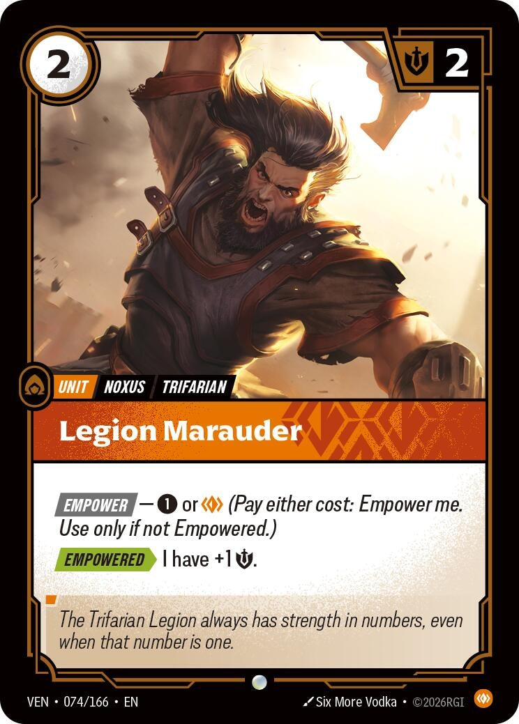 Image for Legion Marauder (074/166) (VEN) - Riftbound: League of Legends Trading Card Game